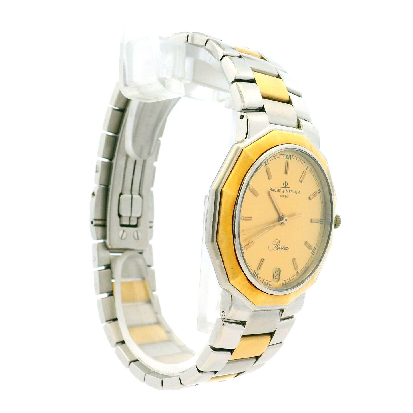 Baume & Mercier 5231 18k Yellow Gold Octagonal Bezel Watch