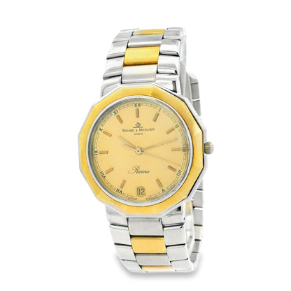 Baume & Mercier 5231 18k Yellow Gold Octagonal Bezel Watch