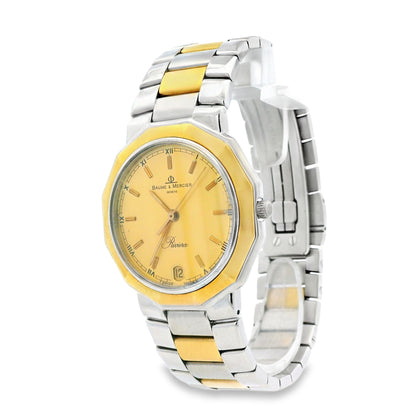 Baume & Mercier 5231 18k Yellow Gold Octagonal Bezel Watch