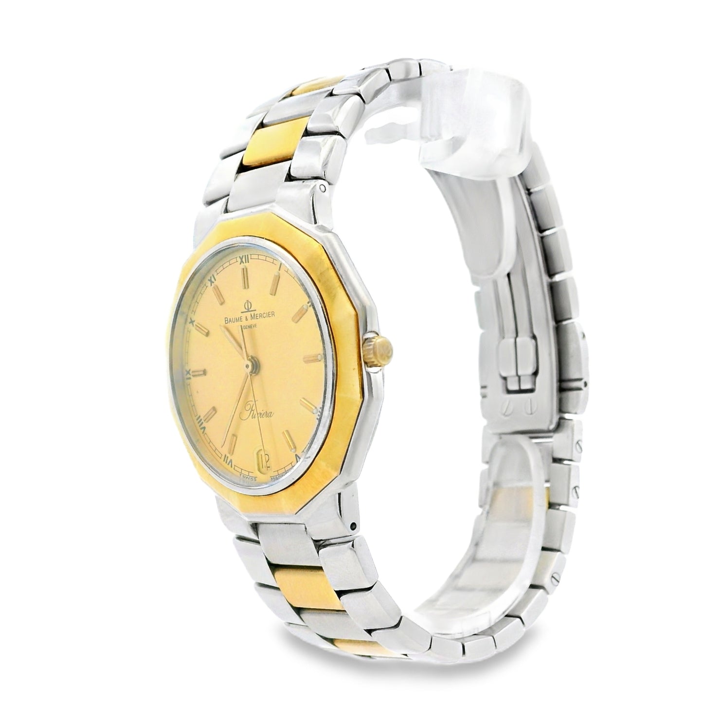 Baume & Mercier 5231 18k Yellow Gold Octagonal Bezel Watch