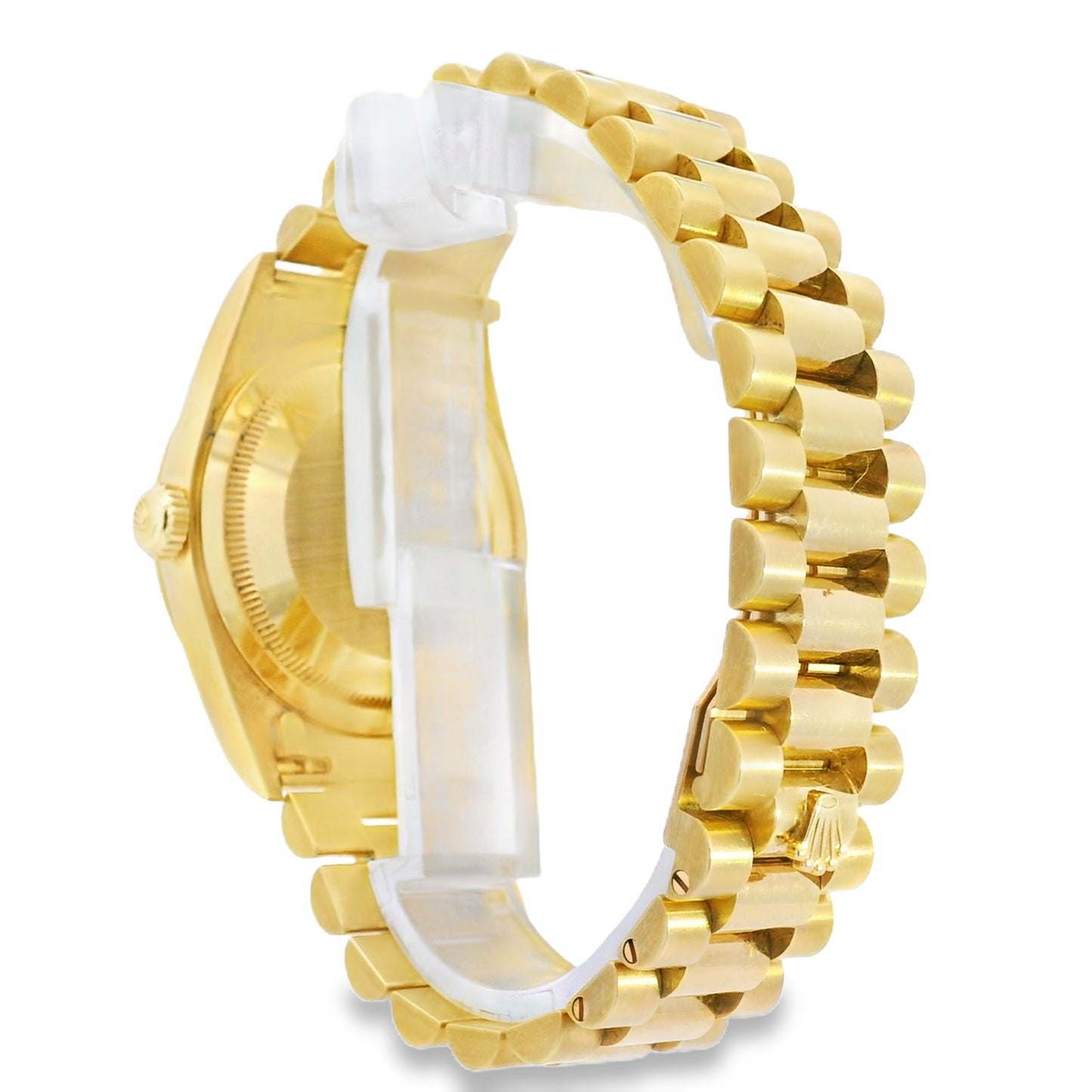 Rolex 18238 18k Yellow Gold Fluted Bezel 36mm Champagne Dial Watch