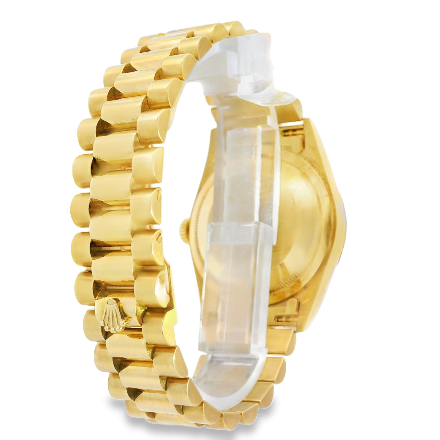 Rolex 18238 18k Yellow Gold Fluted Bezel 36mm Champagne Dial Watch