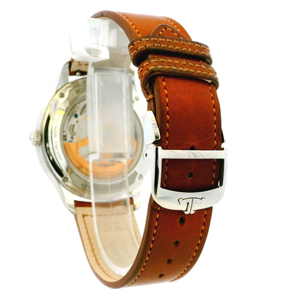 Jaeger Le Coultre Q4148420 Master Control Stainless Steel on Brown Leather Watch