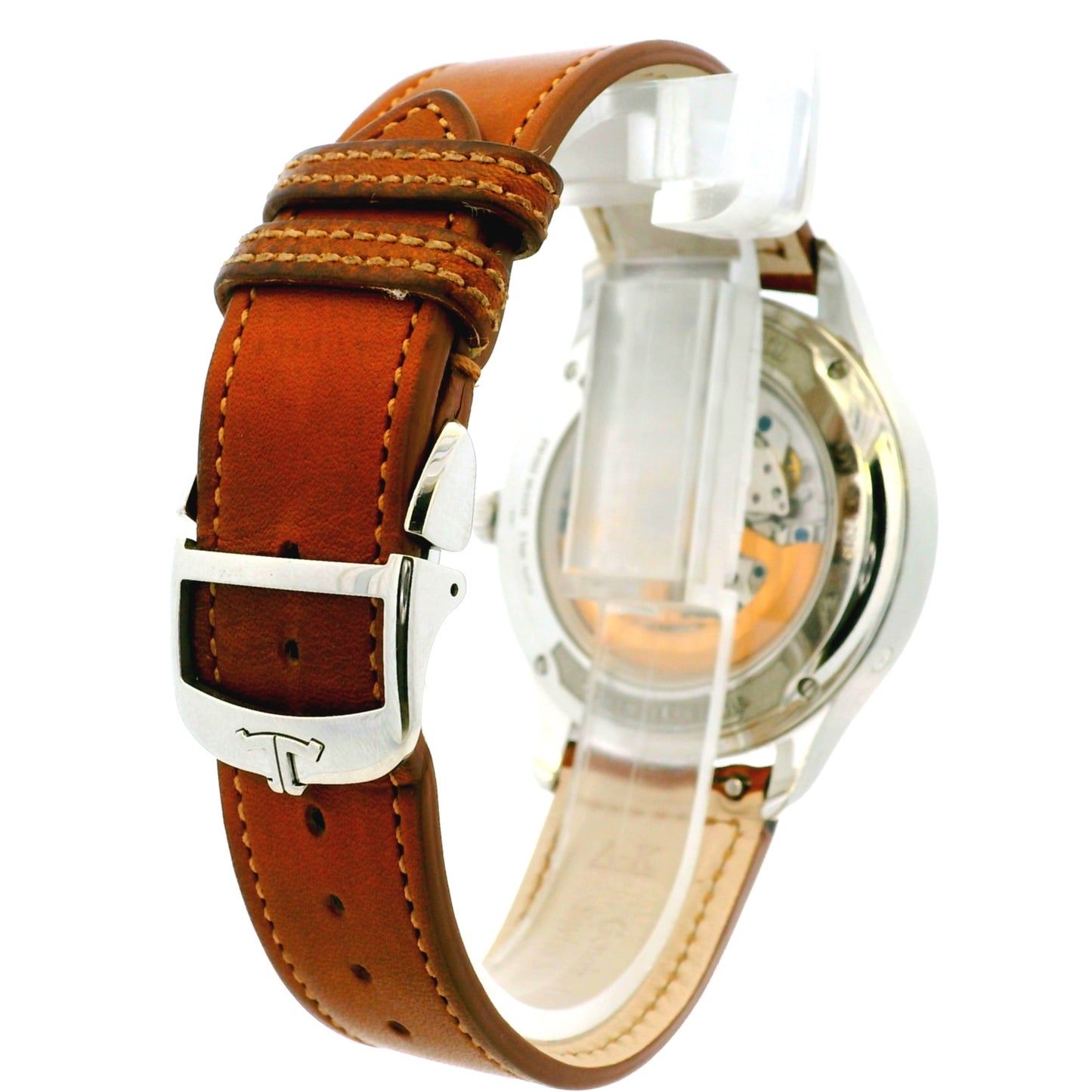 Jaeger Le Coultre Q4148420 Master Control Stainless Steel on Brown Leather Watch