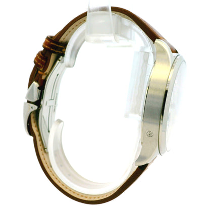 Jaeger Le Coultre Q4148420 Master Control Stainless Steel on Brown Leather Watch