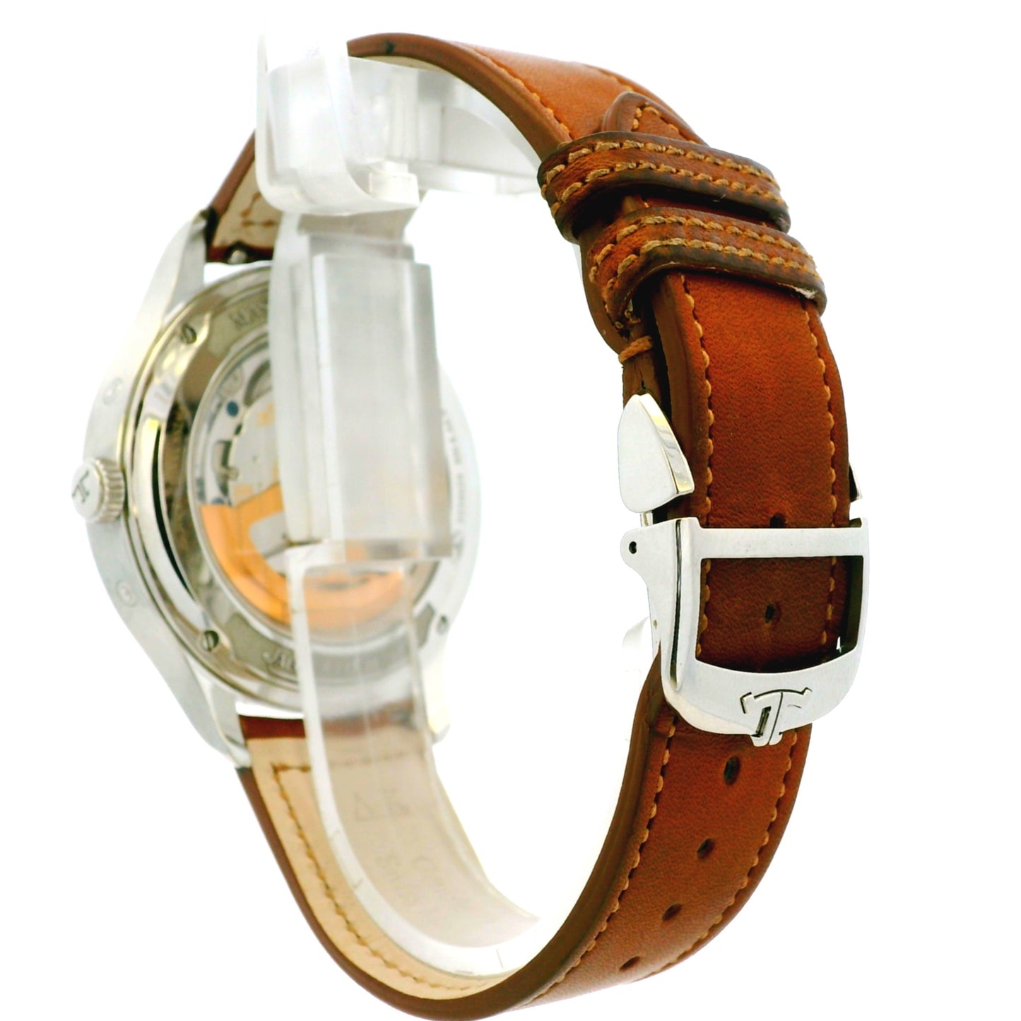 Jaeger Le Coultre Q4148420 Master Control Stainless Steel on Brown Leather Watch