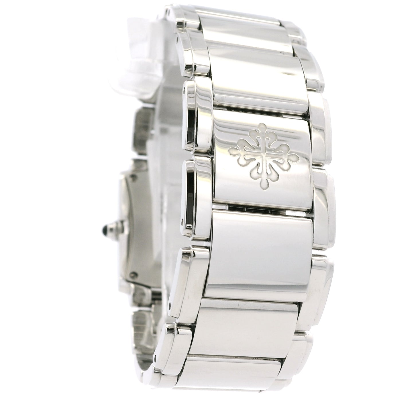 Patek Philippe 4910/10A Geneve with White Dial and Diamond Bezel Watch