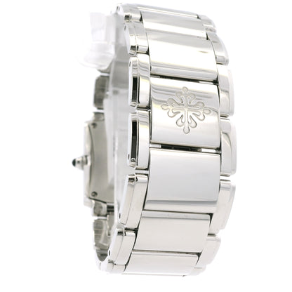 Patek Philippe 4910/10A Geneve with White Dial and Diamond Bezel Watch