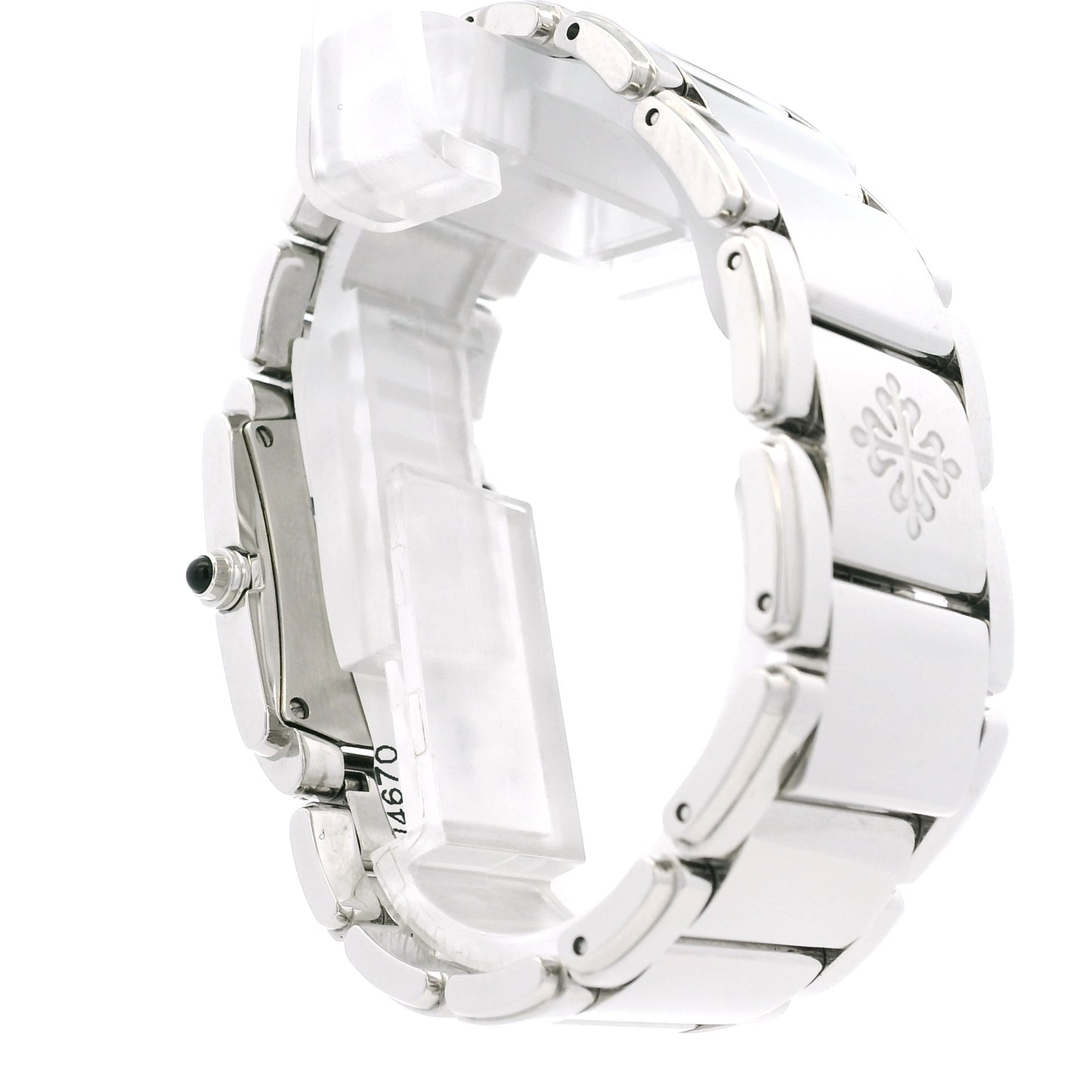 Patek Philippe 4910/10A Geneve with White Dial and Diamond Bezel Watch