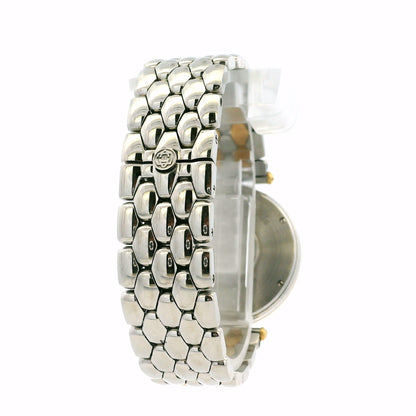 Van Cleef & Arpels 18k Yellow Gold and Stainless Steel Champagne Dial Watch