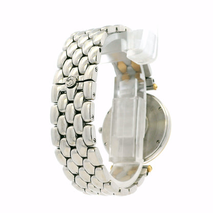 Van Cleef & Arpels 18k Yellow Gold and Stainless Steel Champagne Dial Watch