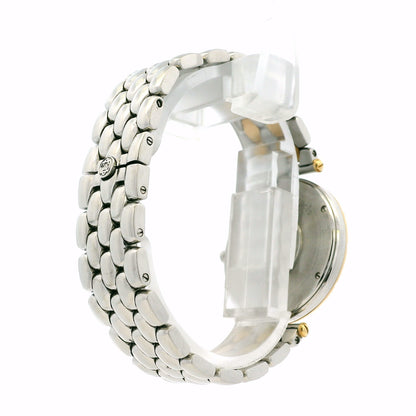 Van Cleef & Arpels 18k Yellow Gold and Stainless Steel Champagne Dial Watch