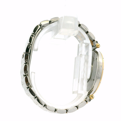 Van Cleef & Arpels 18k Yellow Gold and Stainless Steel Champagne Dial Watch