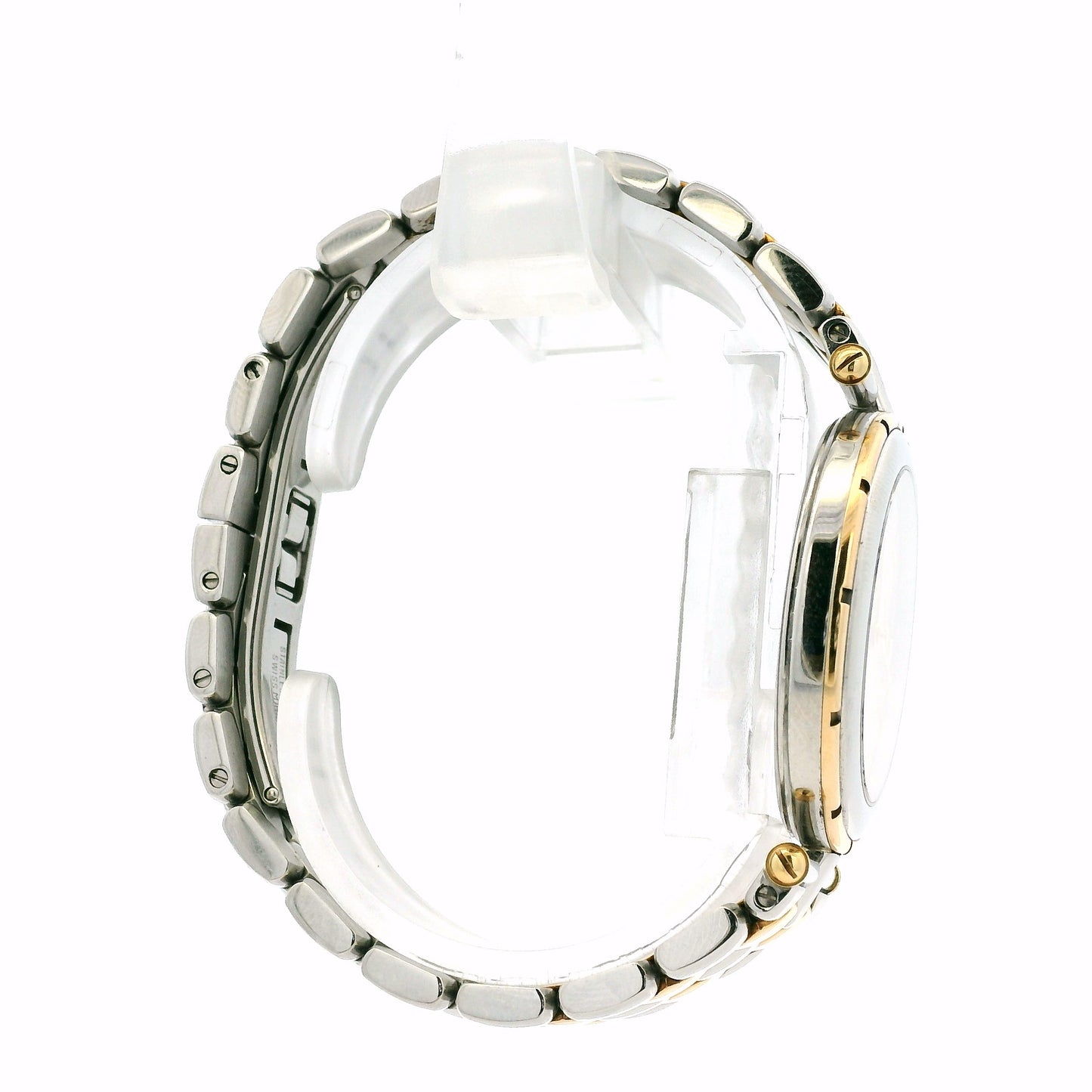 Van Cleef & Arpels 18k Yellow Gold and Stainless Steel Champagne Dial Watch