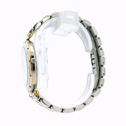 Van Cleef & Arpels 18k Yellow Gold and Stainless Steel Champagne Dial Watch