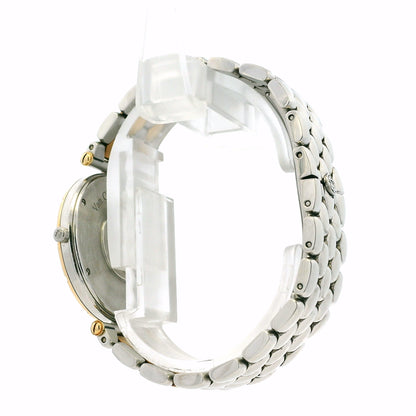 Van Cleef & Arpels 18k Yellow Gold and Stainless Steel Champagne Dial Watch