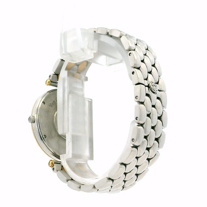 Van Cleef & Arpels 18k Yellow Gold and Stainless Steel Champagne Dial Watch