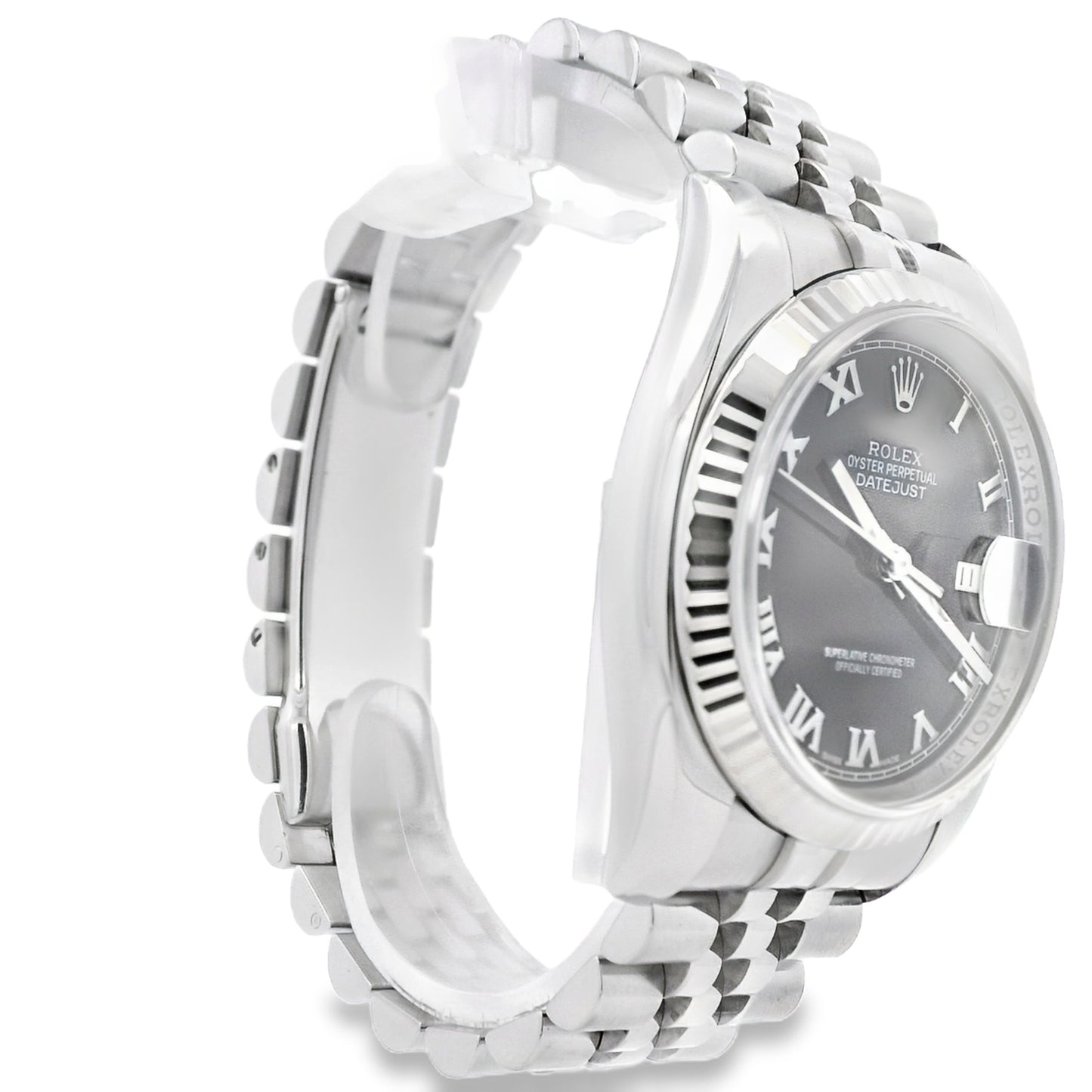 Rolex 116234 Datejust 36mm With Fluted Bezel on Jubilee Bracelet Watch