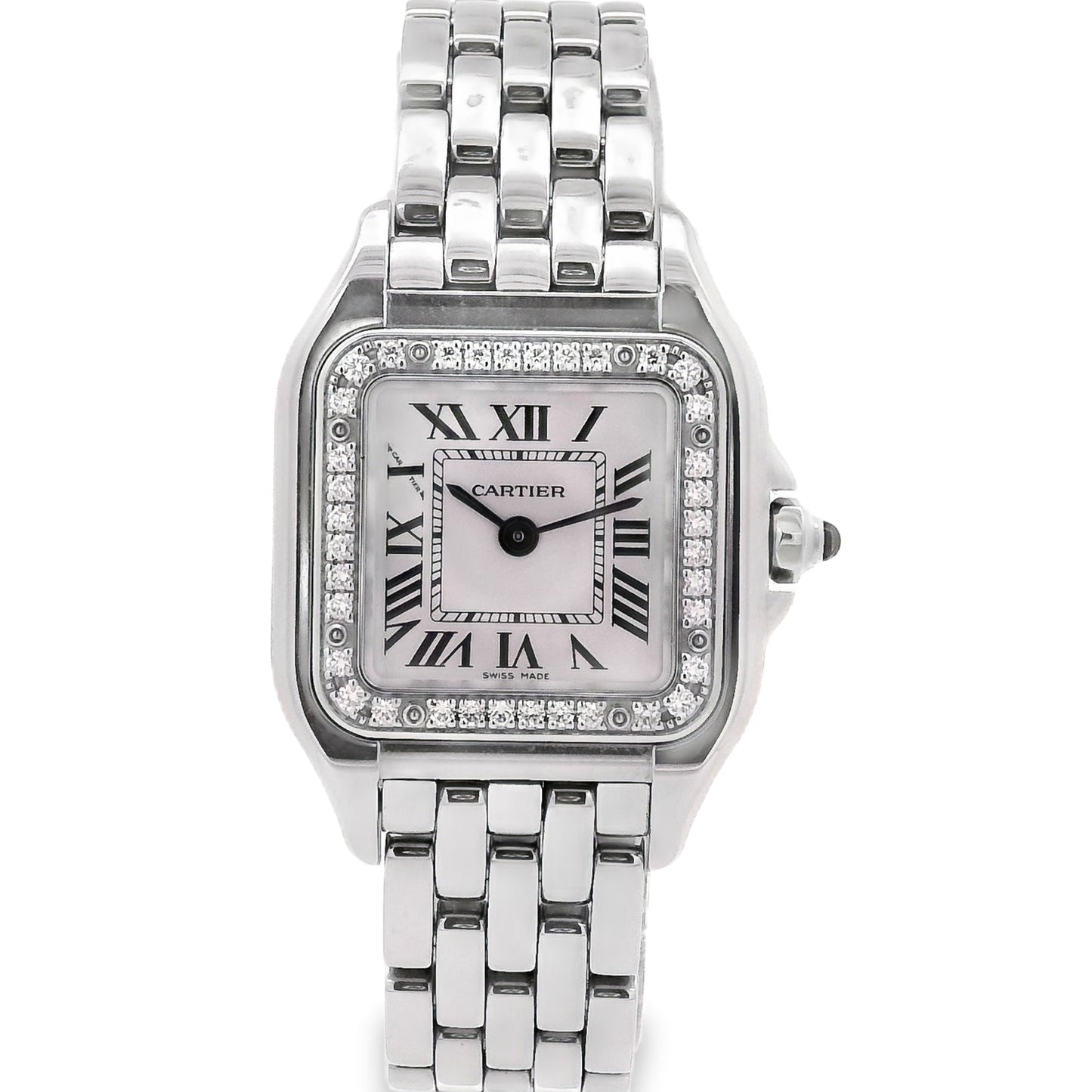 Cartier Panthere de Cartier W4PN0016 29mm Stainless Steel with White Dial Watch