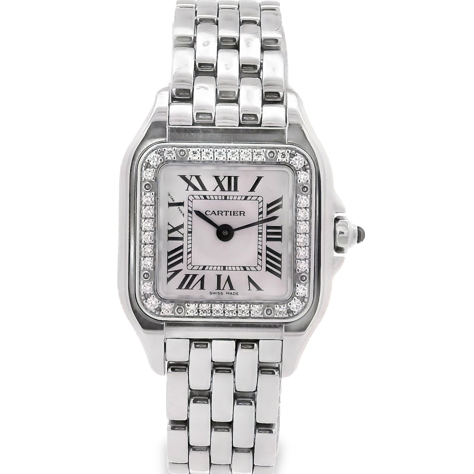 Cartier Panthere de Cartier W4PN0016 29mm Stainless Steel with White Dial Watch