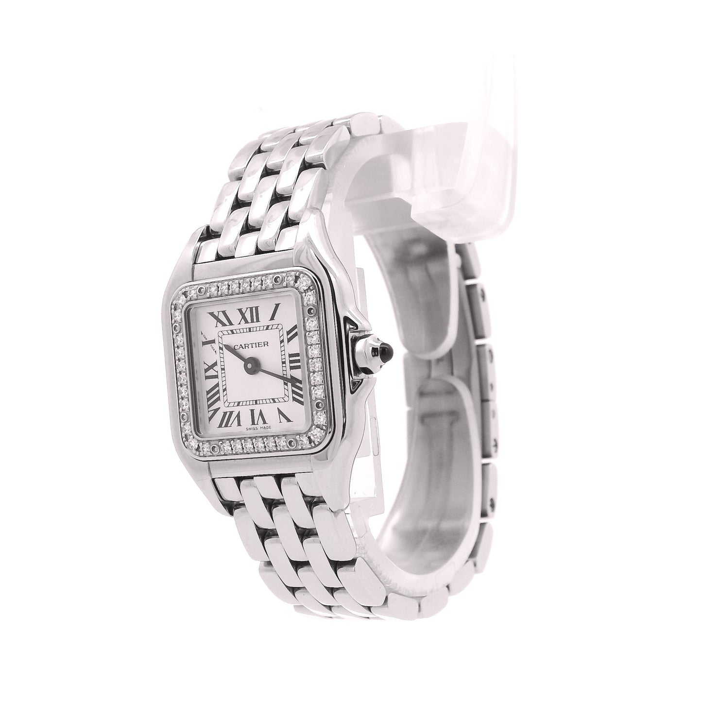 Cartier Panthere de Cartier W4PN0016 29mm Stainless Steel with White Dial Watch