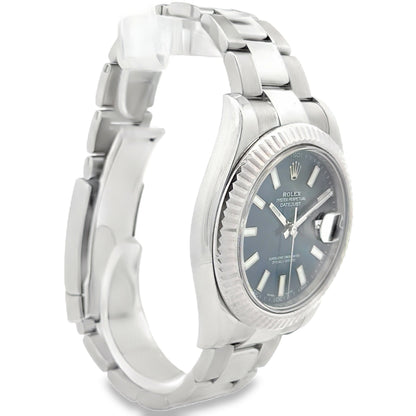 Rolex 116334 Datejust II 41mm Blue Dial Stainless Steel Watch