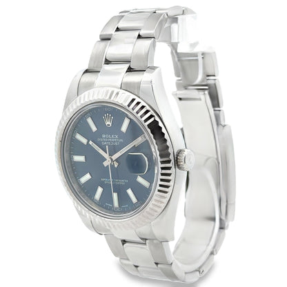 Rolex 116334 Datejust II 41mm Blue Dial Stainless Steel Watch