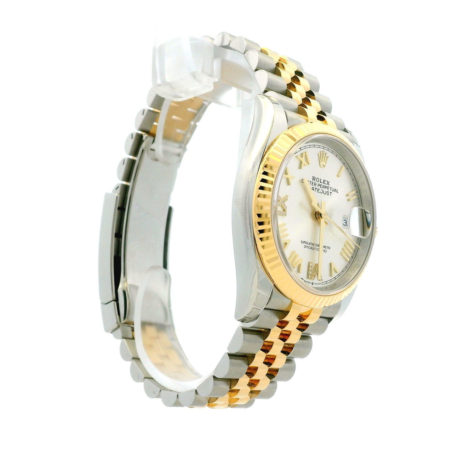 Rolex 126233 Datejust 36mm Silver Diamond VI/IX Dial Two-Tone Watch