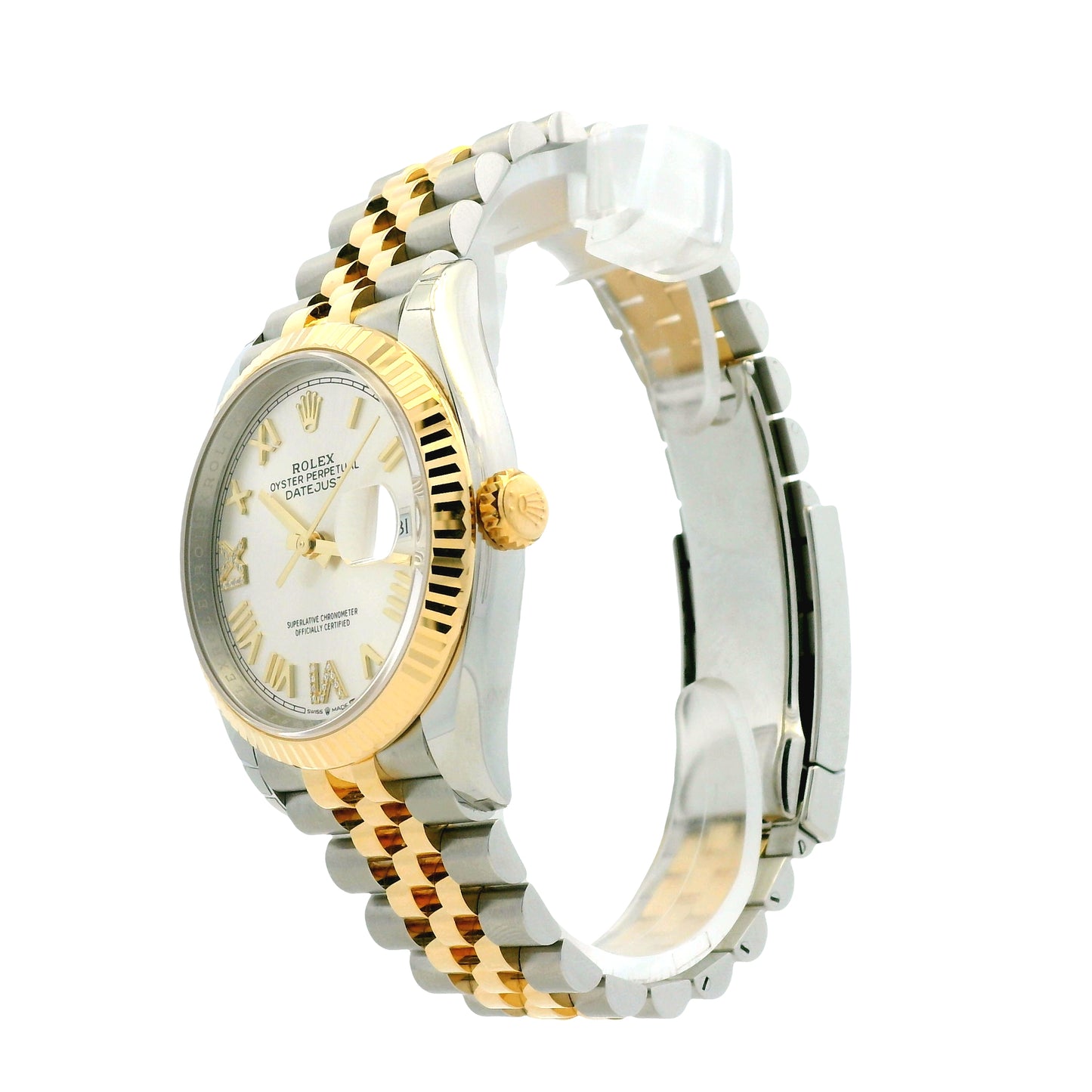 Rolex 126233 Datejust 36mm Silver Diamond VI/IX Dial Two-Tone Watch