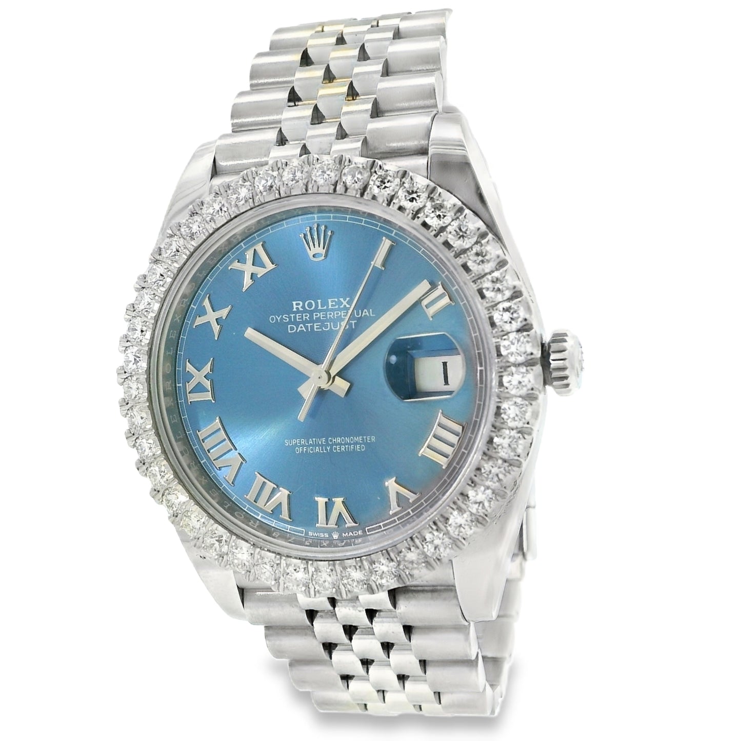 Rolex 126300 Aftermarket Datejust on Jubilee Bracelet Watch