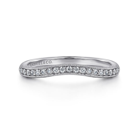14K White Gold Matching Wedding Band — Gabriel & Co. WB11865R0W44JJ