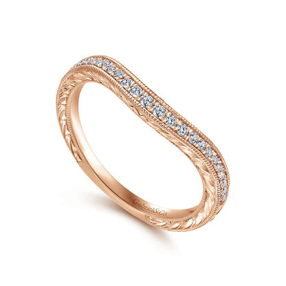 14K Rose Gold Diamond Matching Wedding Band — Gabriel & Co. WB12579R4K44JJ