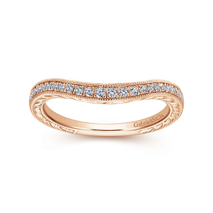 14K Rose Gold Diamond Matching Wedding Band — Gabriel & Co. WB12579R4K44JJ