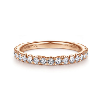 14K Rose Gold Matching Wedding Band — Gabriel & Co. WB14649R4K44JJ