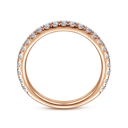 14K Rose Gold Matching Wedding Band — Gabriel & Co. WB14649R4K44JJ