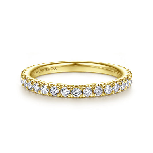 14K Yellow Gold Matching Wedding Band — Gabriel & Co. WB14649R4Y44JJ