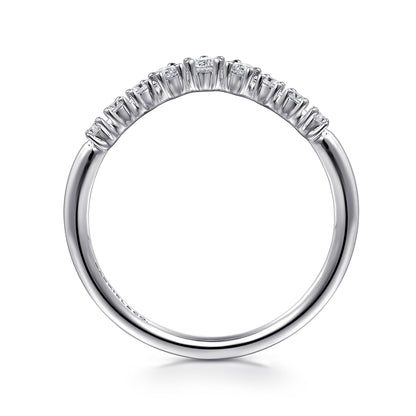 14K White Gold Diamond Matching Wedding Band — Gabriel & Co. WB15973R4W44JJ