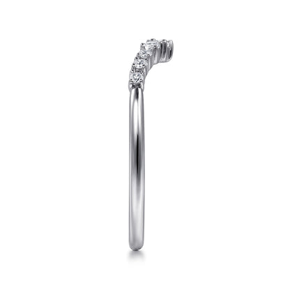 14K White Gold Diamond Matching Wedding Band — Gabriel & Co. WB15973R4W44JJ