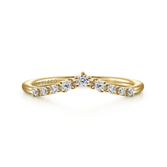 14K Yellow Gold Diamond Matching Wedding Band — Gabriel & Co. WB15973R4Y44JJ