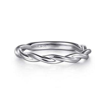 14K White Gold Matching Wedding Band — Gabriel & Co. WB16188R12W4JJJ