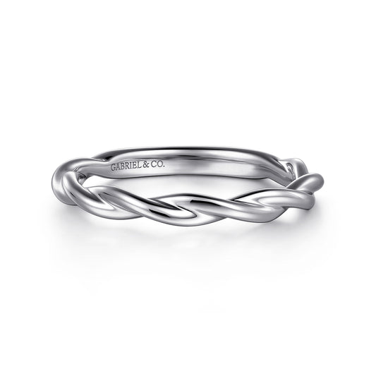 14K White Gold Matching Wedding Band — Gabriel & Co. WB16188R12W4JJJ