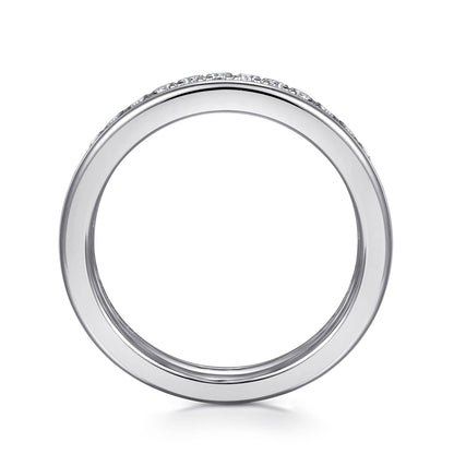 14K White Gold Matching Wedding Band — Gabriel & Co. WB16303O8W44JJ