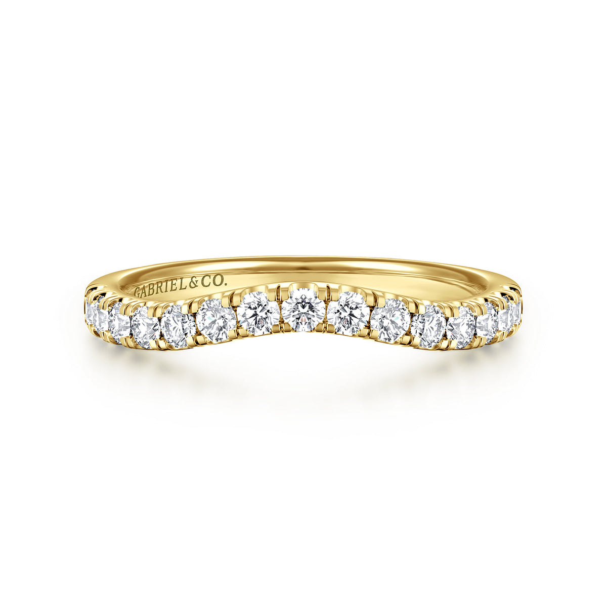 14K Yellow Gold Diamond Matching Wedding Band — Gabriel & Co. WB16507O10Y44JJ