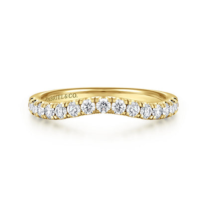 14K Yellow Gold Diamond Matching Wedding Band — Gabriel & Co. WB16507O10Y44JJ