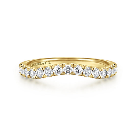 14K Yellow Gold Diamond Matching Wedding Band — Gabriel & Co. WB16507O10Y44JJ