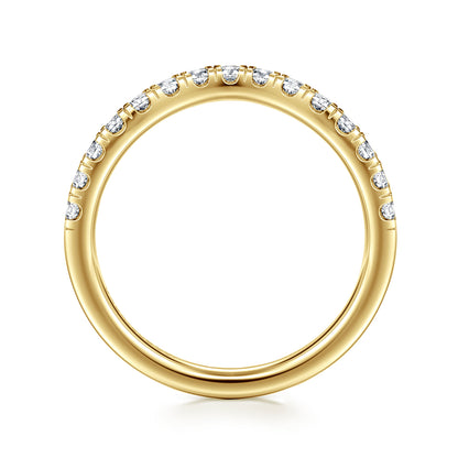 14K Yellow Gold Diamond Matching Wedding Band — Gabriel & Co. WB16507O10Y44JJ