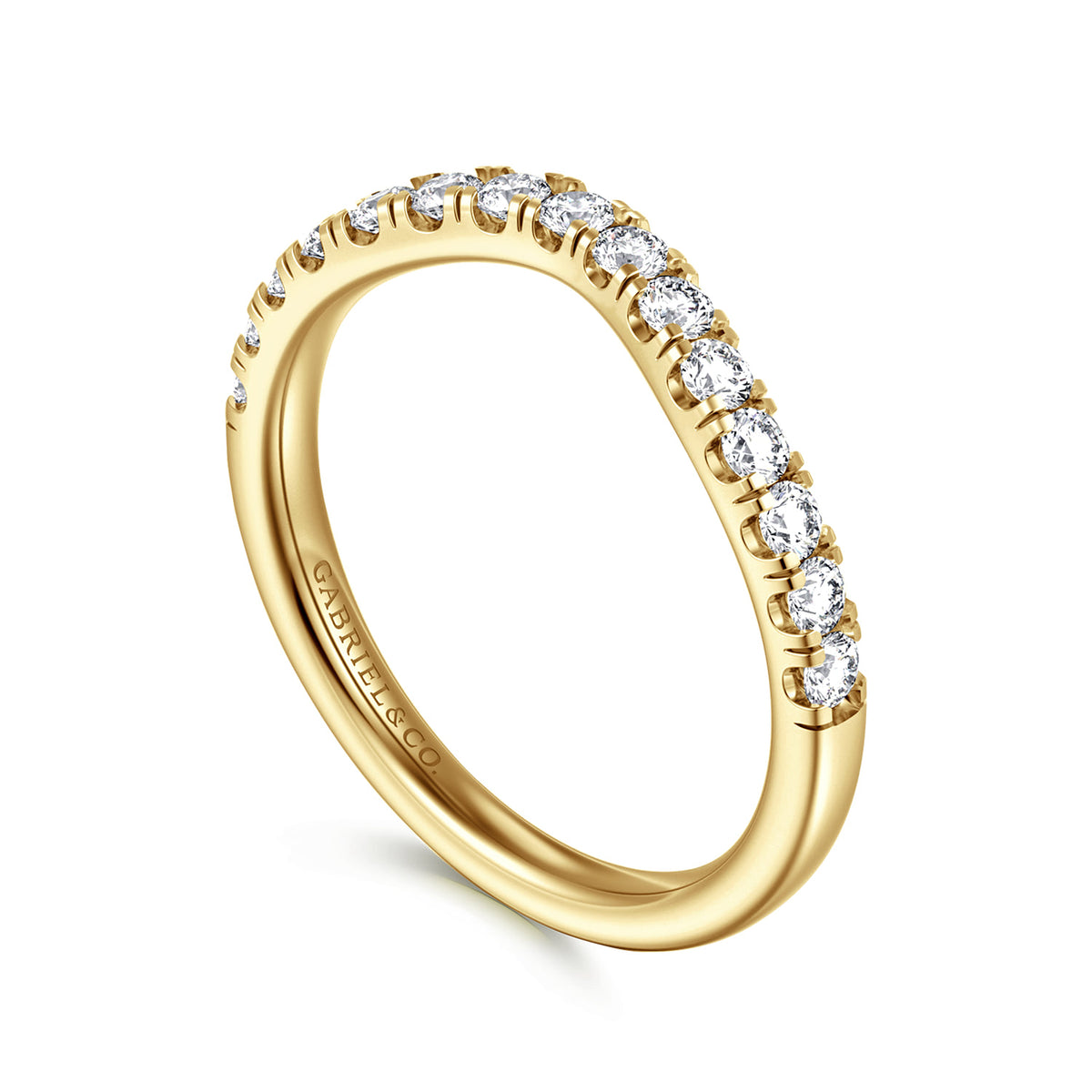 14K Yellow Gold Diamond Matching Wedding Band — Gabriel & Co. WB16507O10Y44JJ