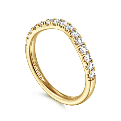 14K Yellow Gold Diamond Matching Wedding Band — Gabriel & Co. WB16507O10Y44JJ
