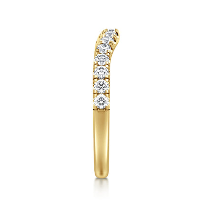 14K Yellow Gold Diamond Matching Wedding Band — Gabriel & Co. WB16507O10Y44JJ
