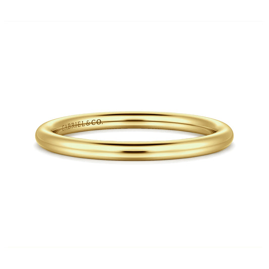 14K Yellow Gold Plain 1.7mm Wedding Band — Gabriel & Co. WB16565R4Y4JJJ
